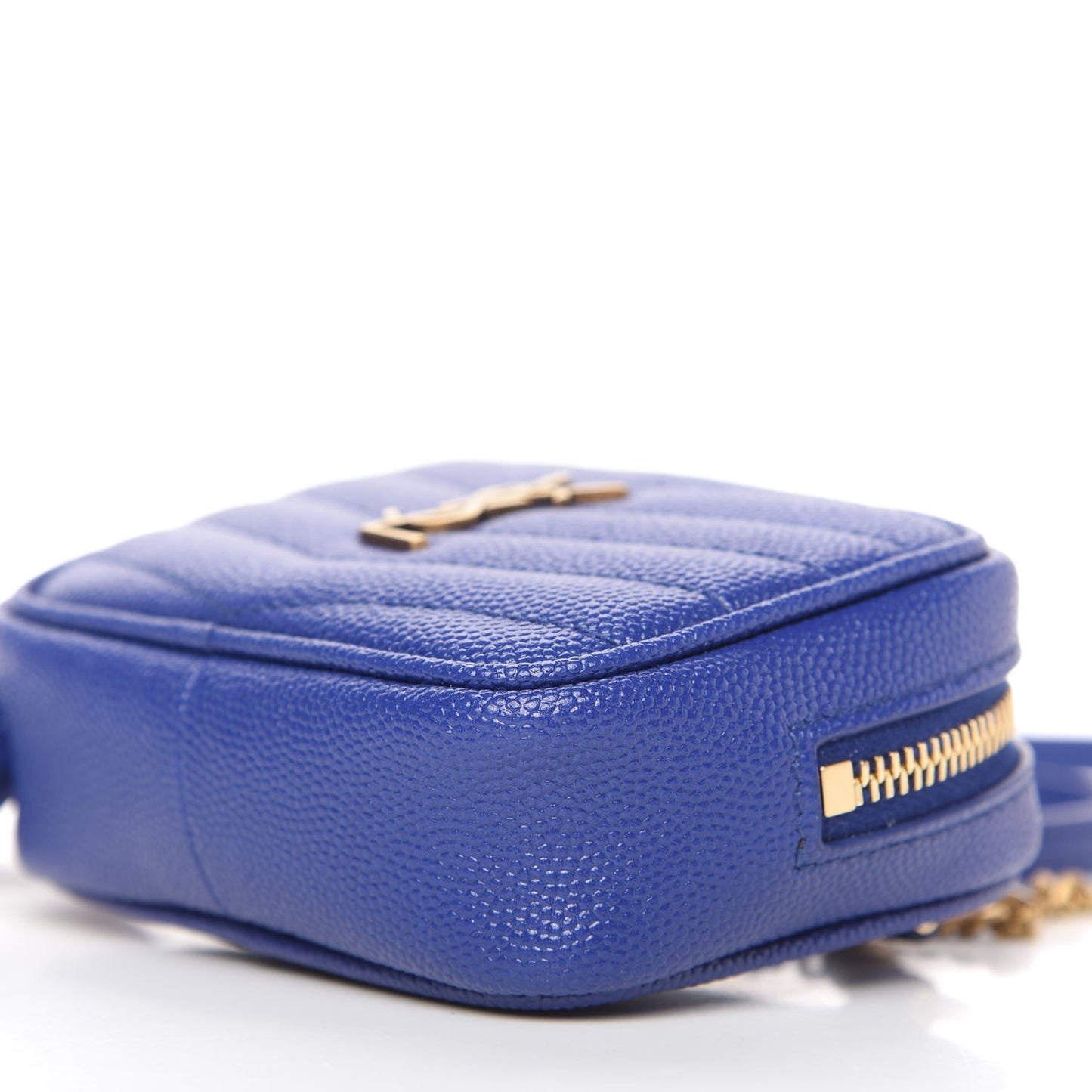 Grain De Poudre Matelasse Monogram Baby Lou Camera Bag Sapphire Blue