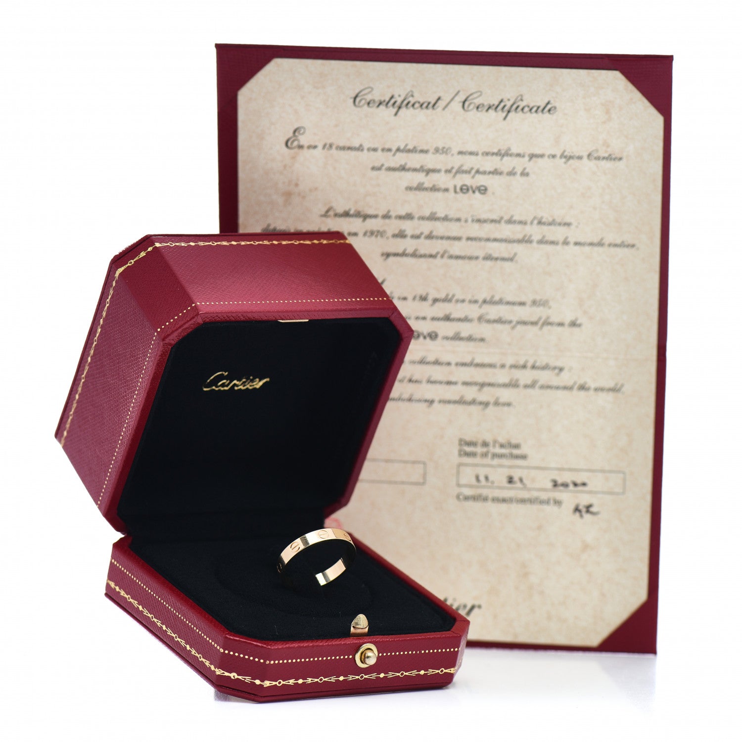 Cartier 18K Yellow Gold 3.5mm LOVE Wedding Band Ring 58 8.25 5 of 5
