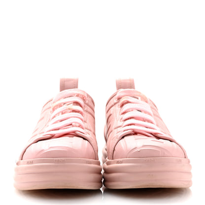 Fendi Lambksin FF Embossed Rise Low Top Sneakers 37 Nude Blush 3 of 11