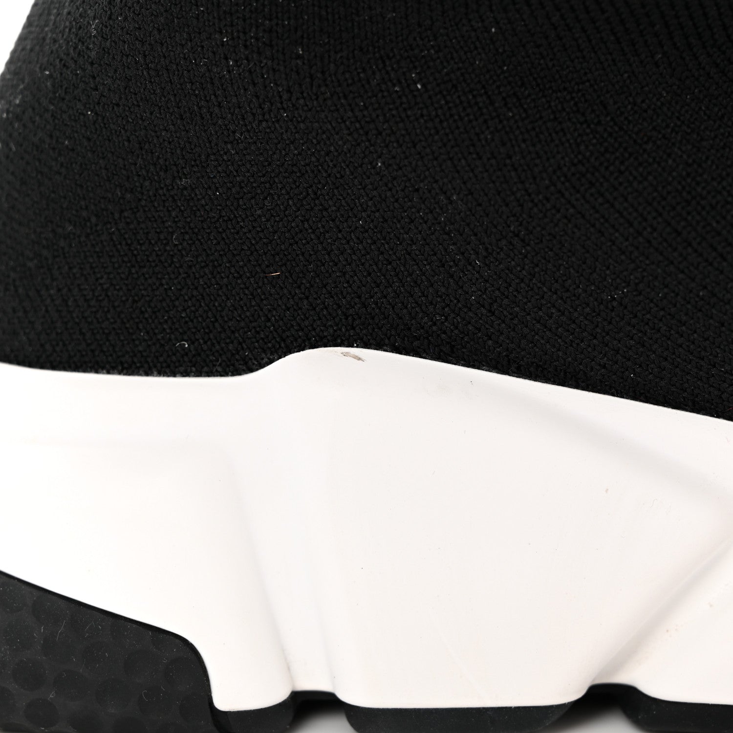 Balenciaga Neoprene Knit Womens Speed Sneakers 38 Black White 15 of 16