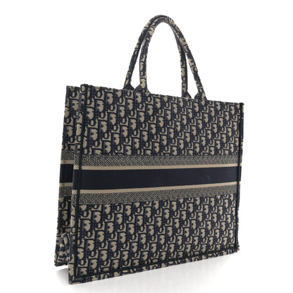 Christian Dior Oblique Large Book Tote Blue Multicolor 3 of 12