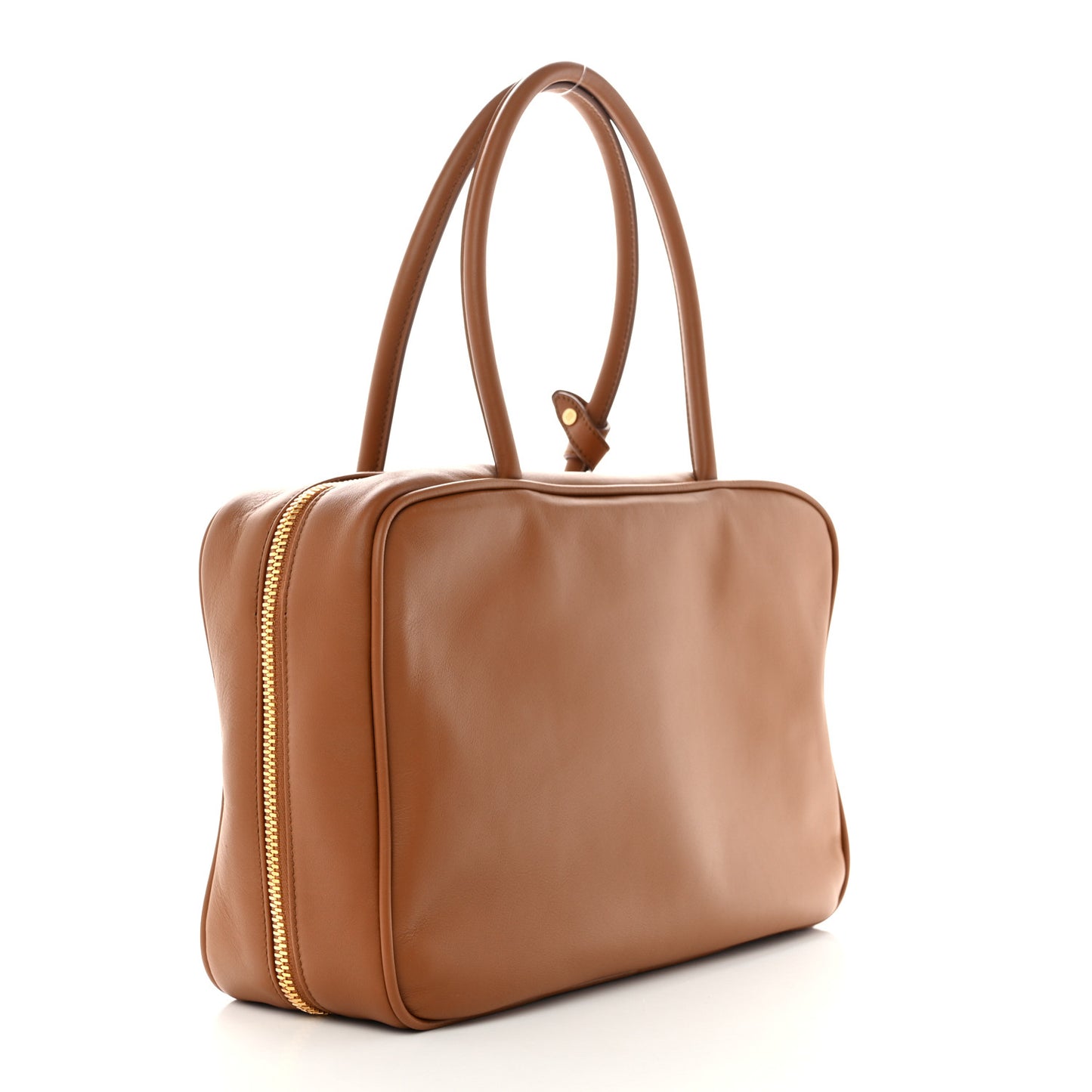 Soft Calf Softy Beau Top Handle Bag Cognac