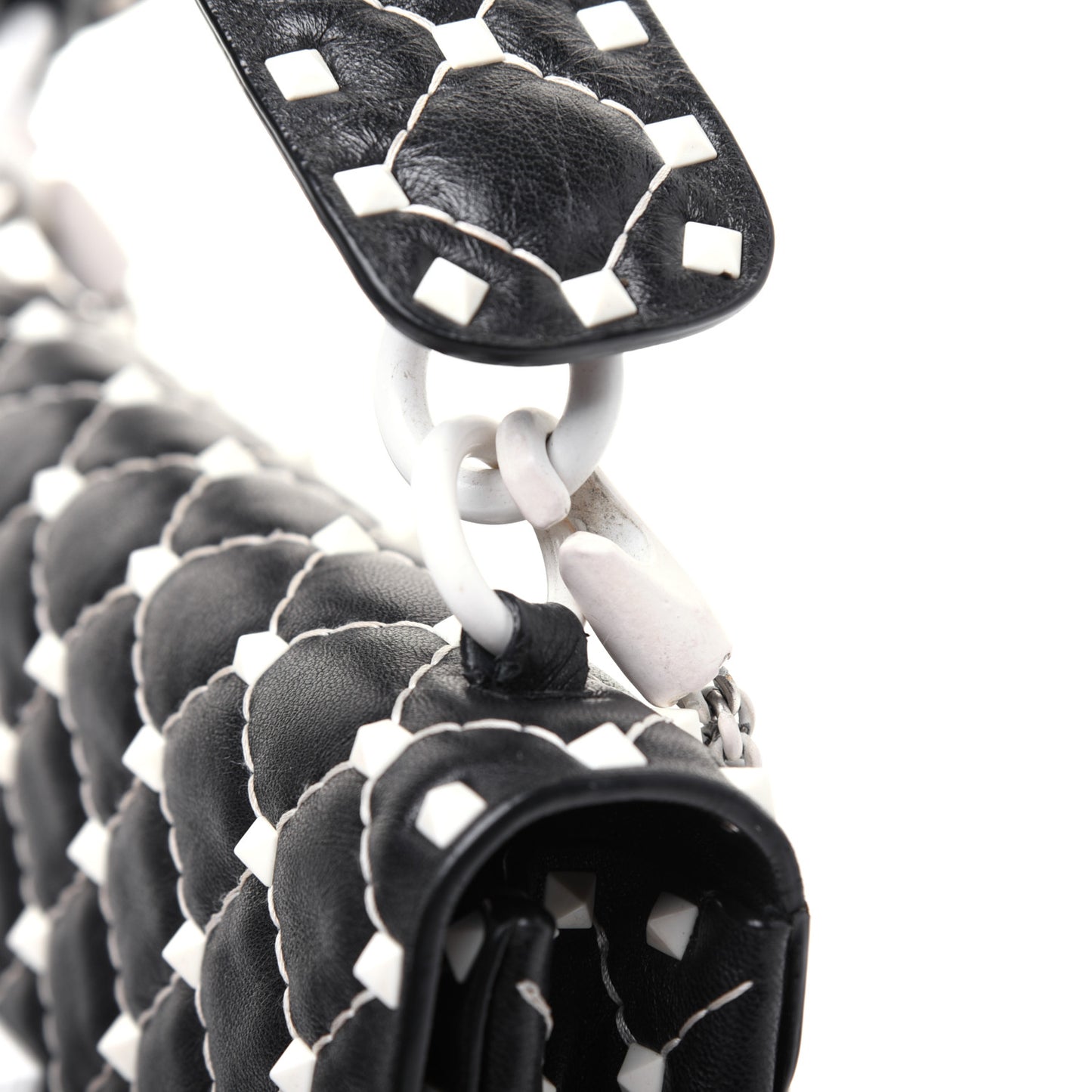 Lambskin Medium Free Rockstud Spike Shoulder Bag Black
