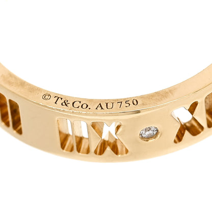 Tiffany 18K Yellow Gold Diamond Atlas Pierced Ring 56 7.75 4 of 4