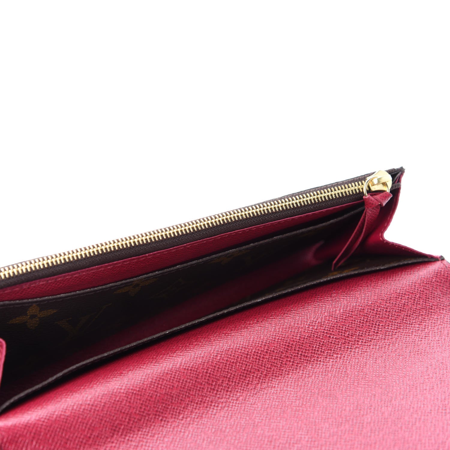 Louis Vuitton Monogram Emilie Wallet Fuchsia 5 of 7