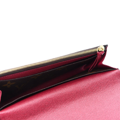 Louis Vuitton Monogram Emilie Wallet Fuchsia 5 of 7