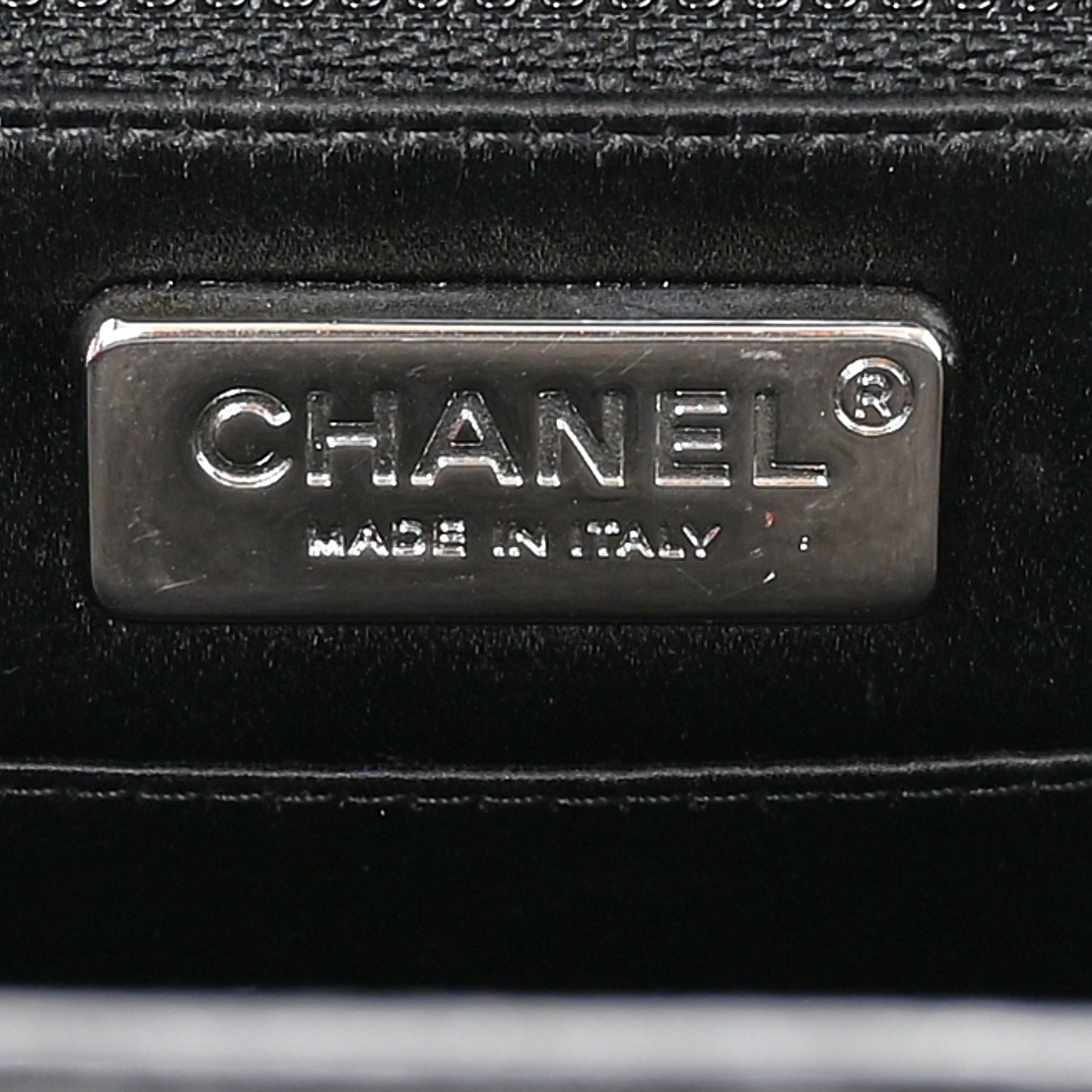 Lambskin 5x5=CC Clutch Black