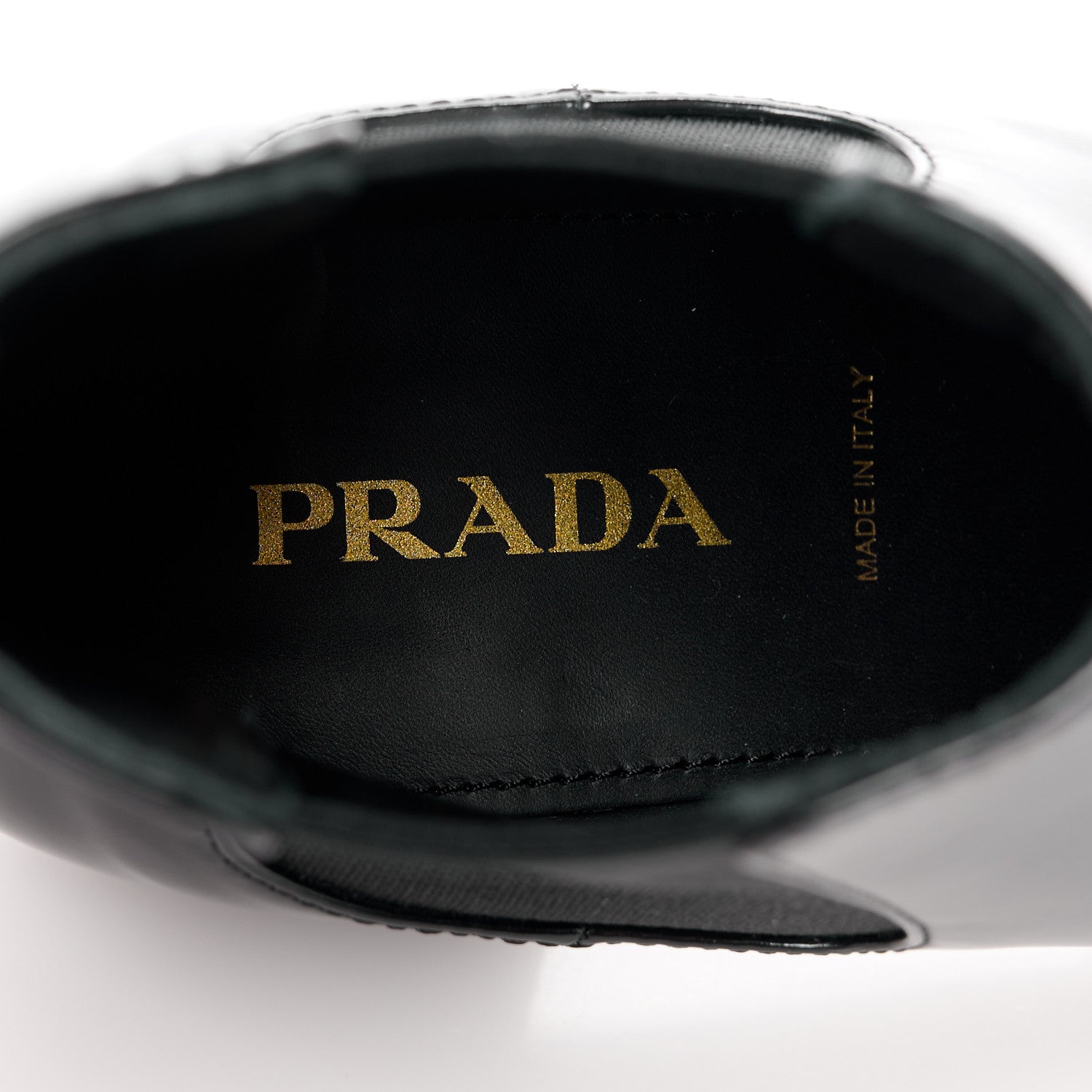Prada Spazzolato Logo Chelsea Boots 36 Black 8 of 10