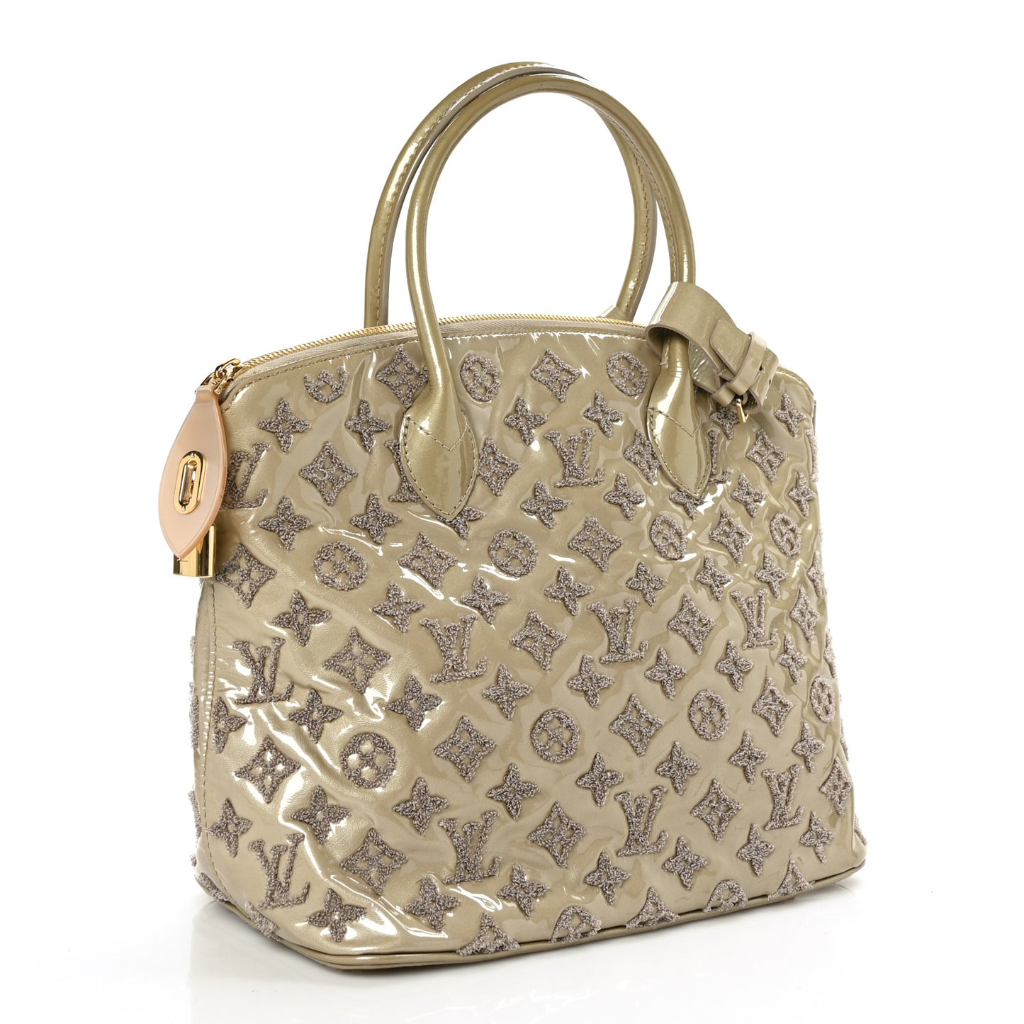 Patent Lambskin Fascination Lockit Gris