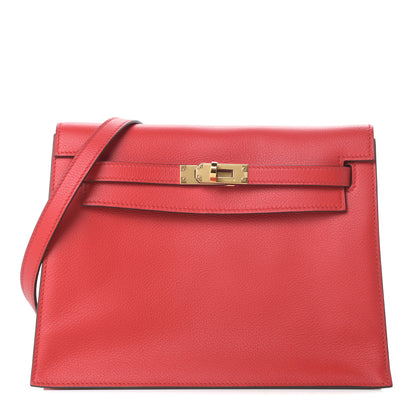 Hermes Evercolor Kelly Danse II Belt Bag Rouge De Coeur 1 of 11