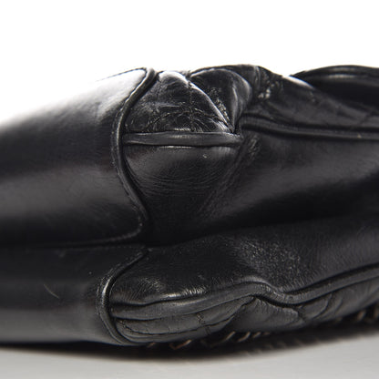 Chanel Aged Calfskin Quilted Jumbo Flap Black 10 of 13