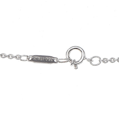 Tiffany 18K White Gold Diamond Atlas Bar Pendant Necklace 8 of 9
