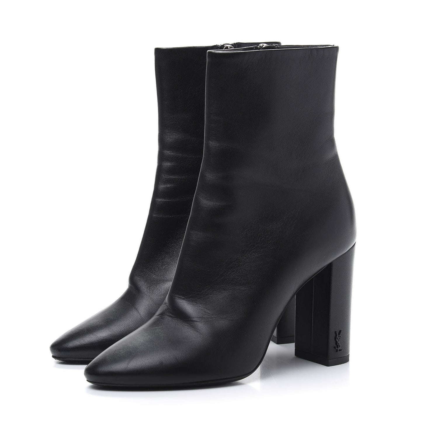 Nappa Vendome Loulou Ankle Zip Boot 36 Black