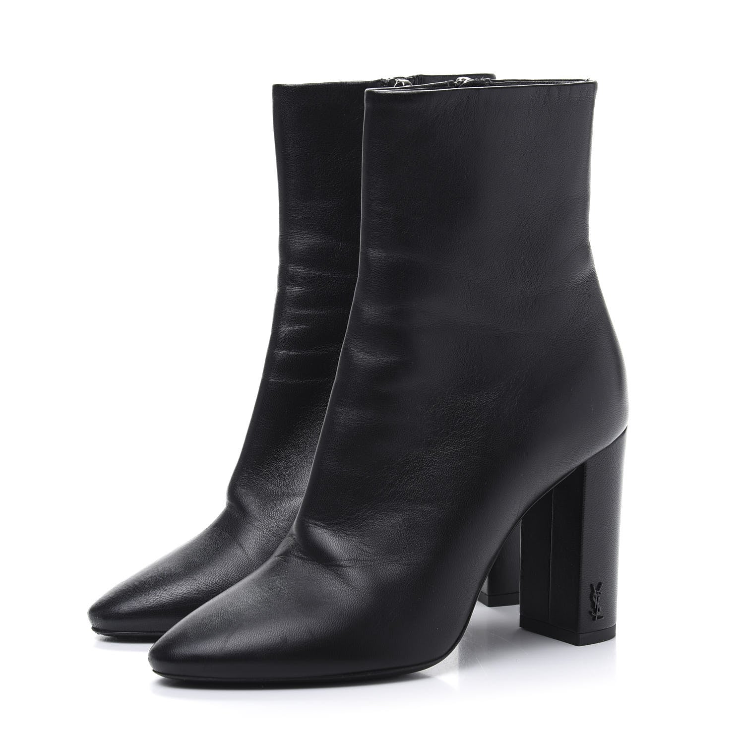 Saint Laurent Nappa Vendome Loulou Ankle Zip Boot 36 Black 3 of 8