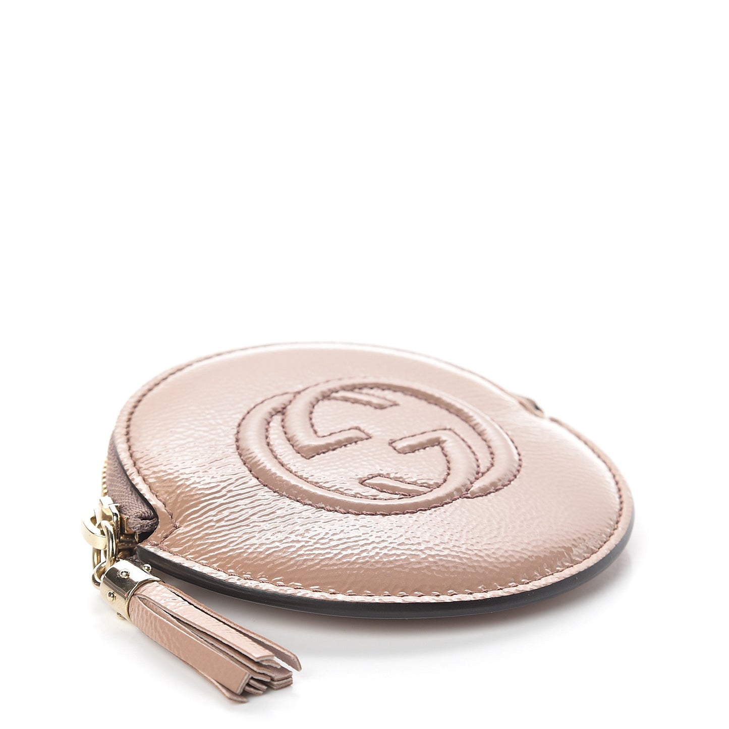 Patent Soho Round Coin Purse Dark Cipria