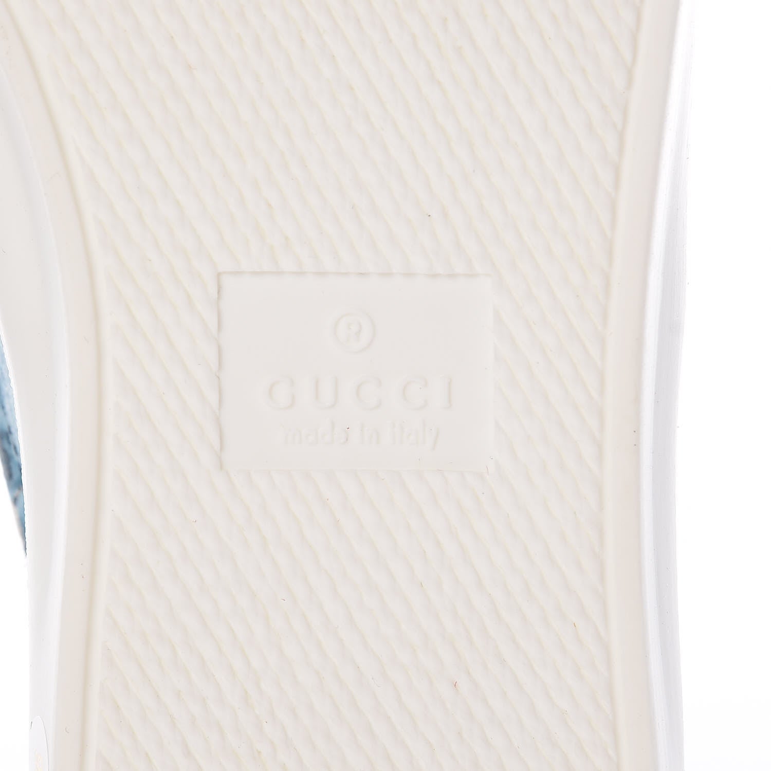 Gucci GG Supreme Monogram Blooms Womens Slip On Sneakers 36 Beige Blue Navy Red 6 of 9