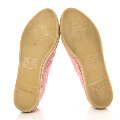 Gucci Nappa Matelasse GG Marmont Espadrilles 36 Wild Rose 5 of 10