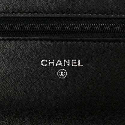 Chanel Lambskin Quilted Wallet On Chain WOC Black 6 of 11