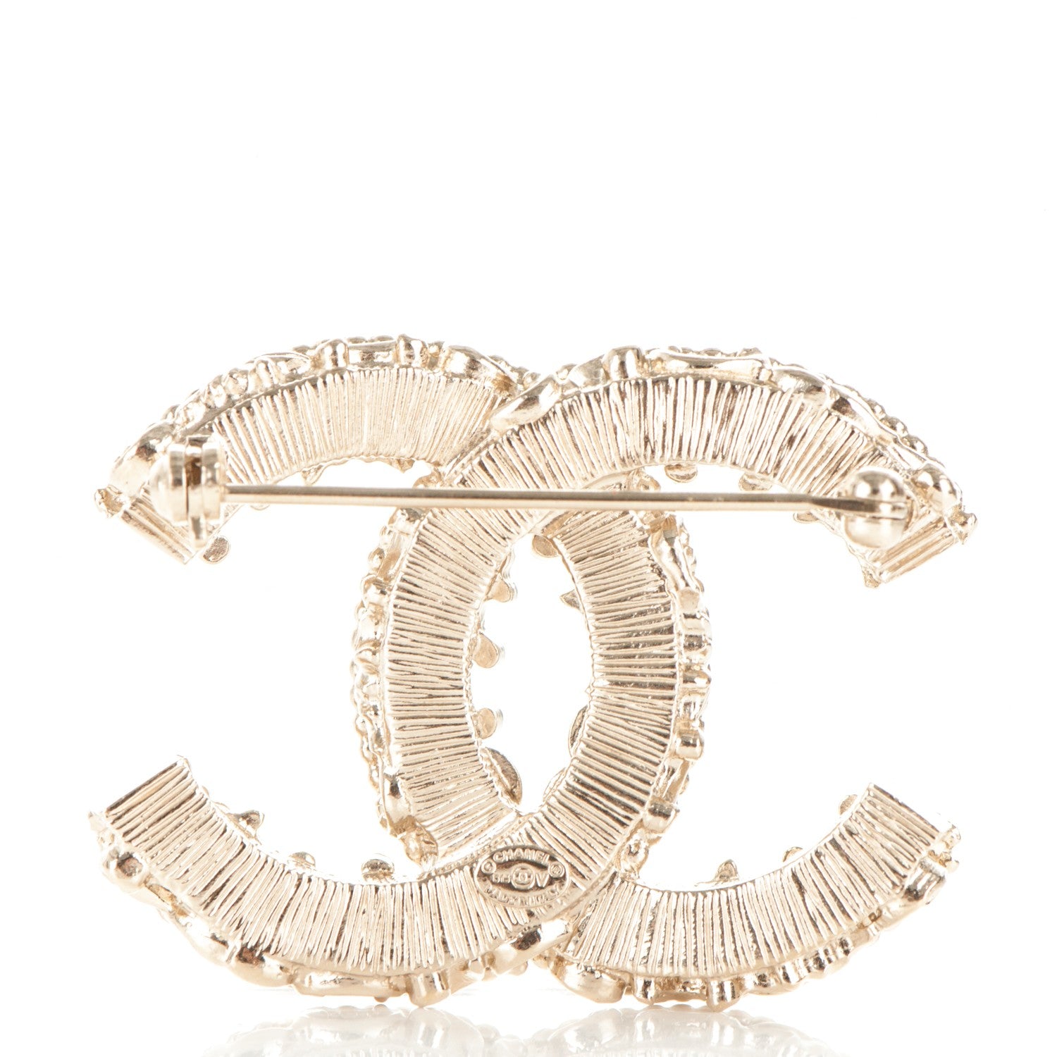 Chanel Enamel CC Baroque Brooch Black Gold 3 of 4