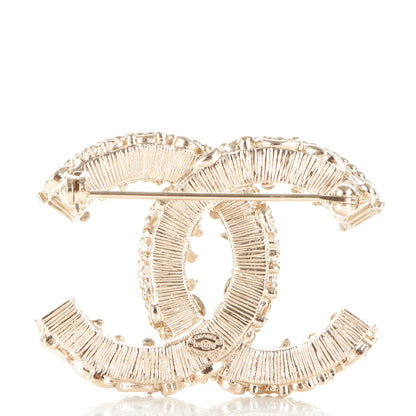 Chanel Enamel CC Baroque Brooch Black Gold 3 of 4