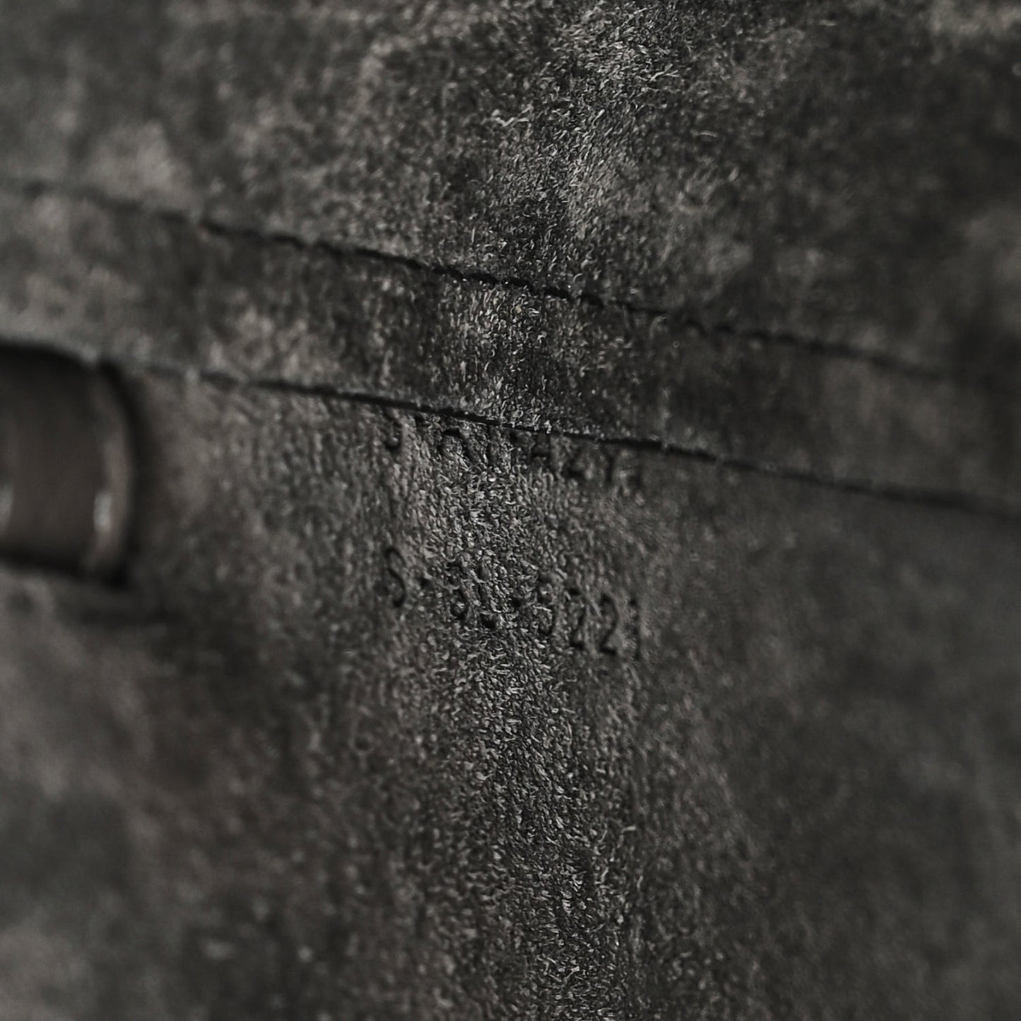 Grained Calfskin Nano Belt Bag Grey