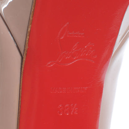 Christian Louboutin Patent Relika 140 Pumps 38.5 Nude 6 of 6