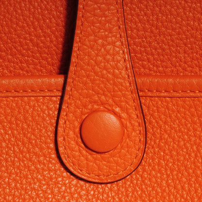 Hermes Taurillon Clemence Evelyne III PM Orange 9 of 16