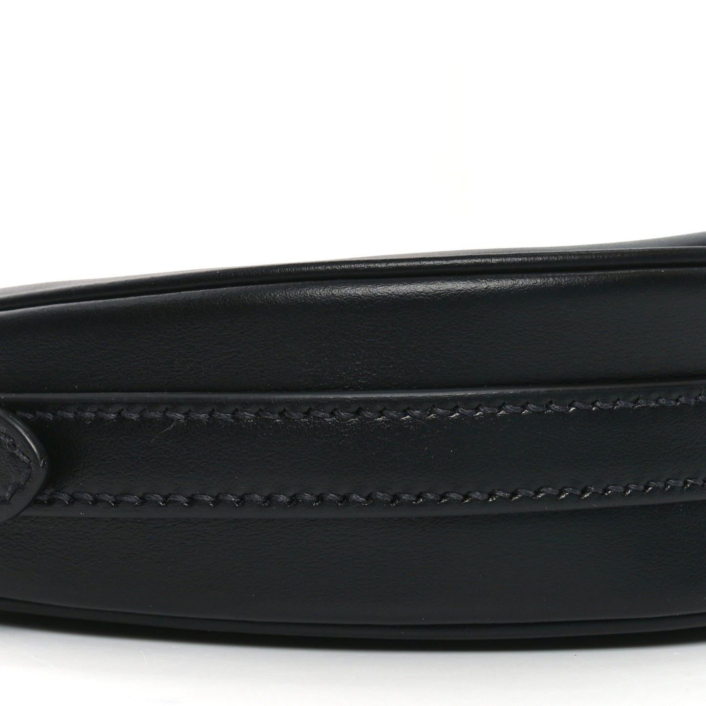 Soft Calfskin Arque Shoulder Bag Black