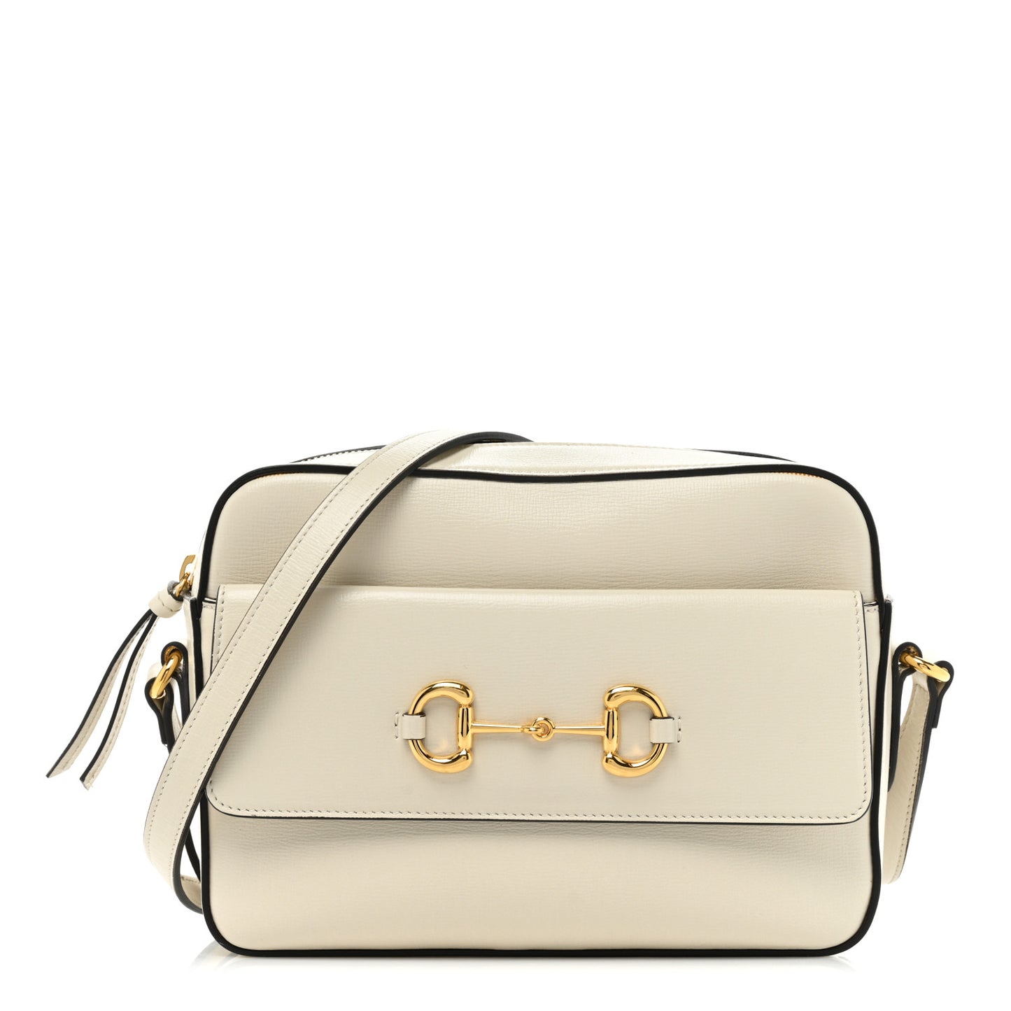 Azalea Calfskin Small Horsebit 1955 Shoulder Bag Mystic White