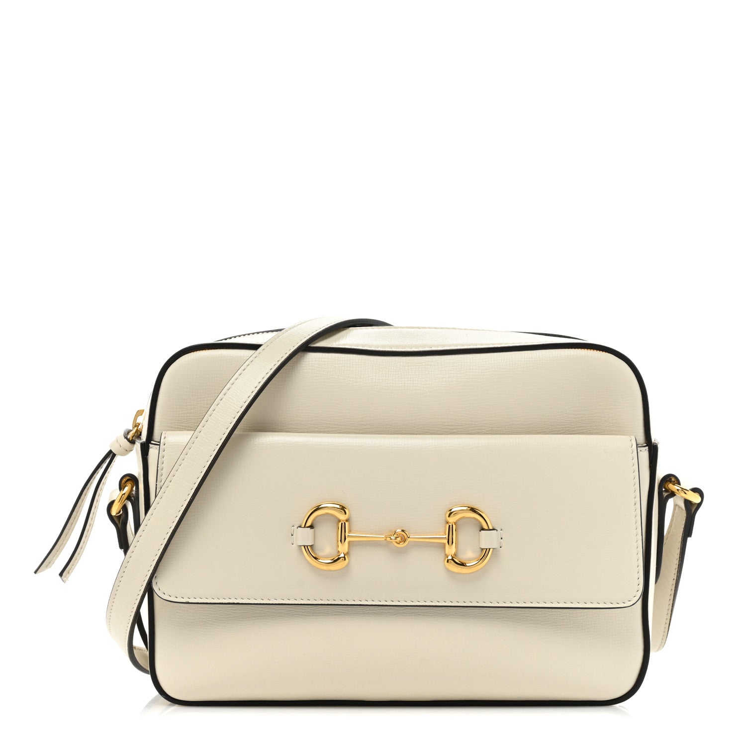 Gucci Azalea Calfskin Small Horsebit 1955 Shoulder Bag Mystic White 1 of 17