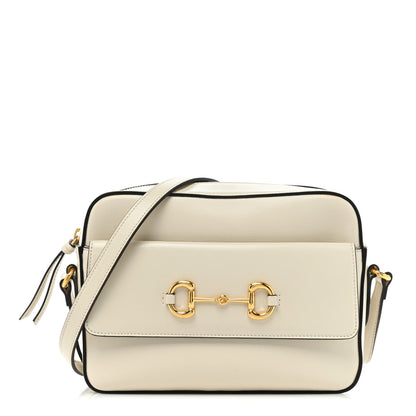 Gucci Azalea Calfskin Small Horsebit 1955 Shoulder Bag Mystic White 1 of 17