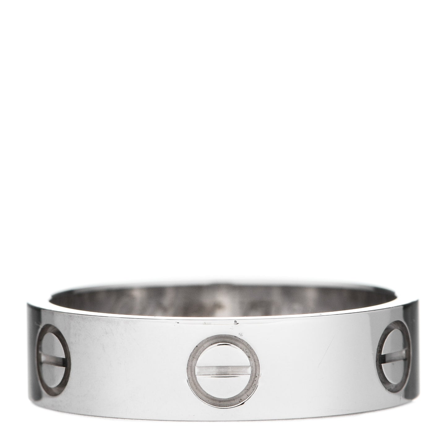 18K White Gold 5.5mm LOVE Ring 60 9