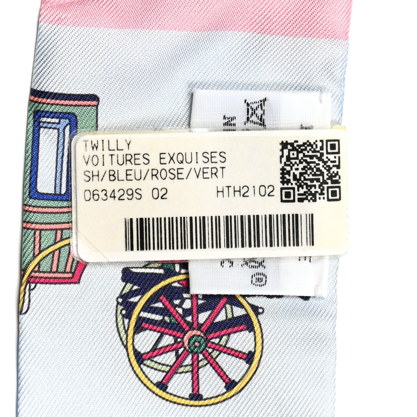 Silk Les Voitures Exquises Twilly Bleu Rose Vert