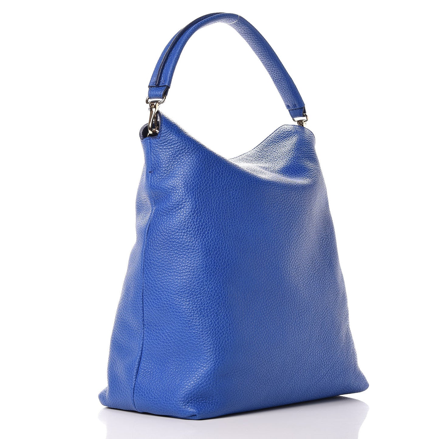 Grainy Calfskin Medium Cale Hobo Brilliant Blue