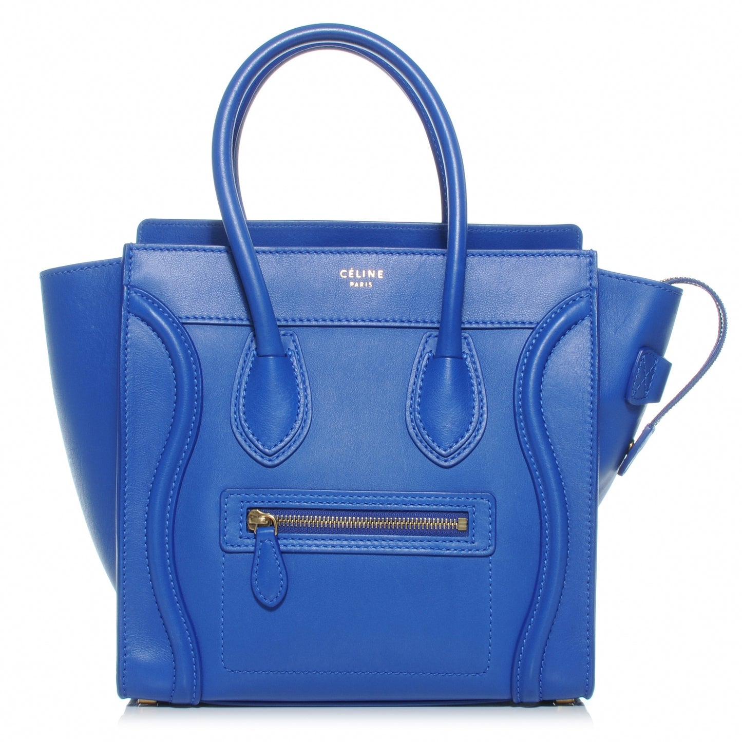 Smooth Calfskin Micro Luggage Royal Blue