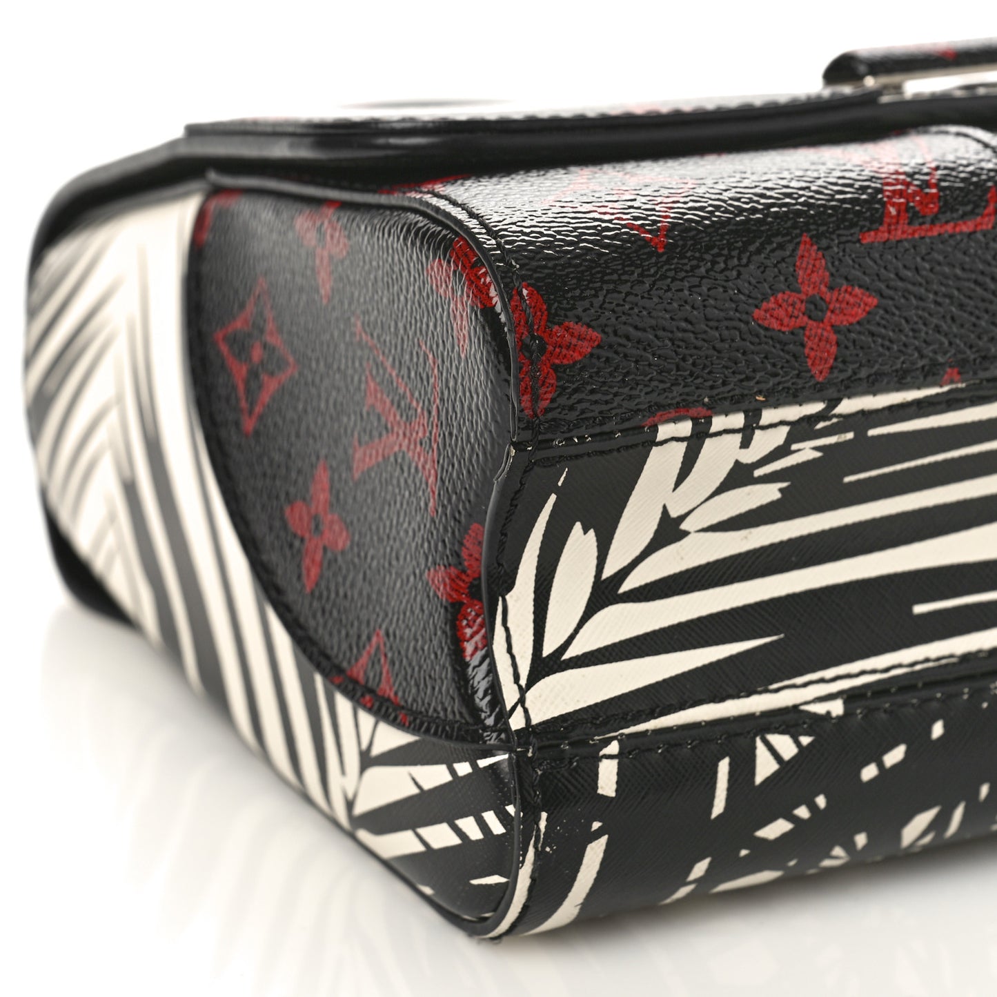 Monogram Infrarouge Palm Twist Shoulder Bag MM Black White