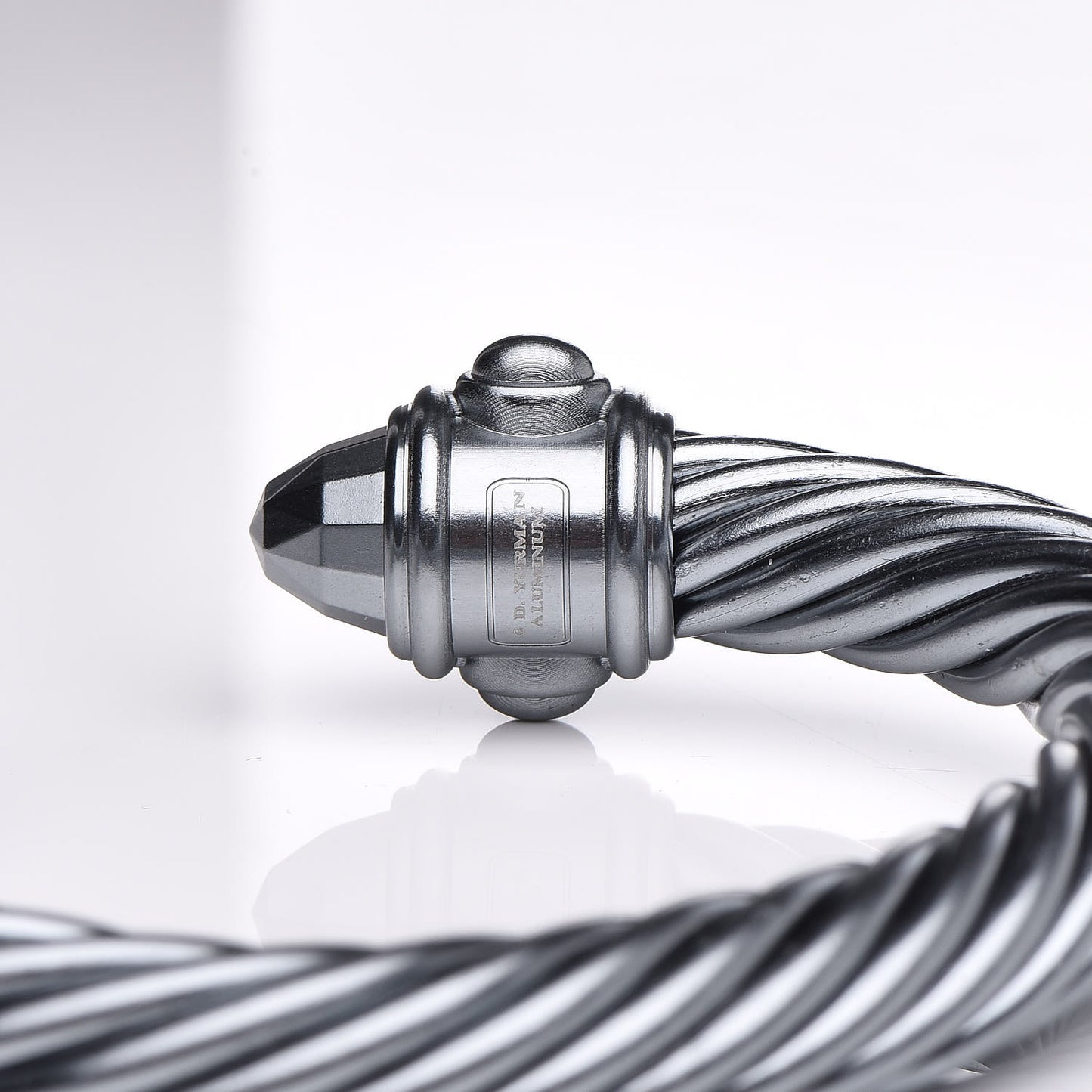Aluminum 10mm Cable Renaissance Bracelet Grey