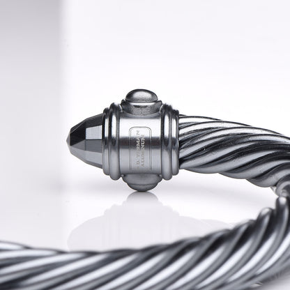 David Yurman Aluminum 10mm Cable Renaissance Bracelet Grey 5 of 5