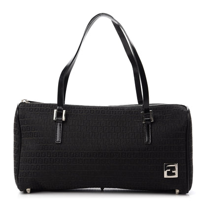 Fendi Zucchino Shoulder Bag Black 1 of 10