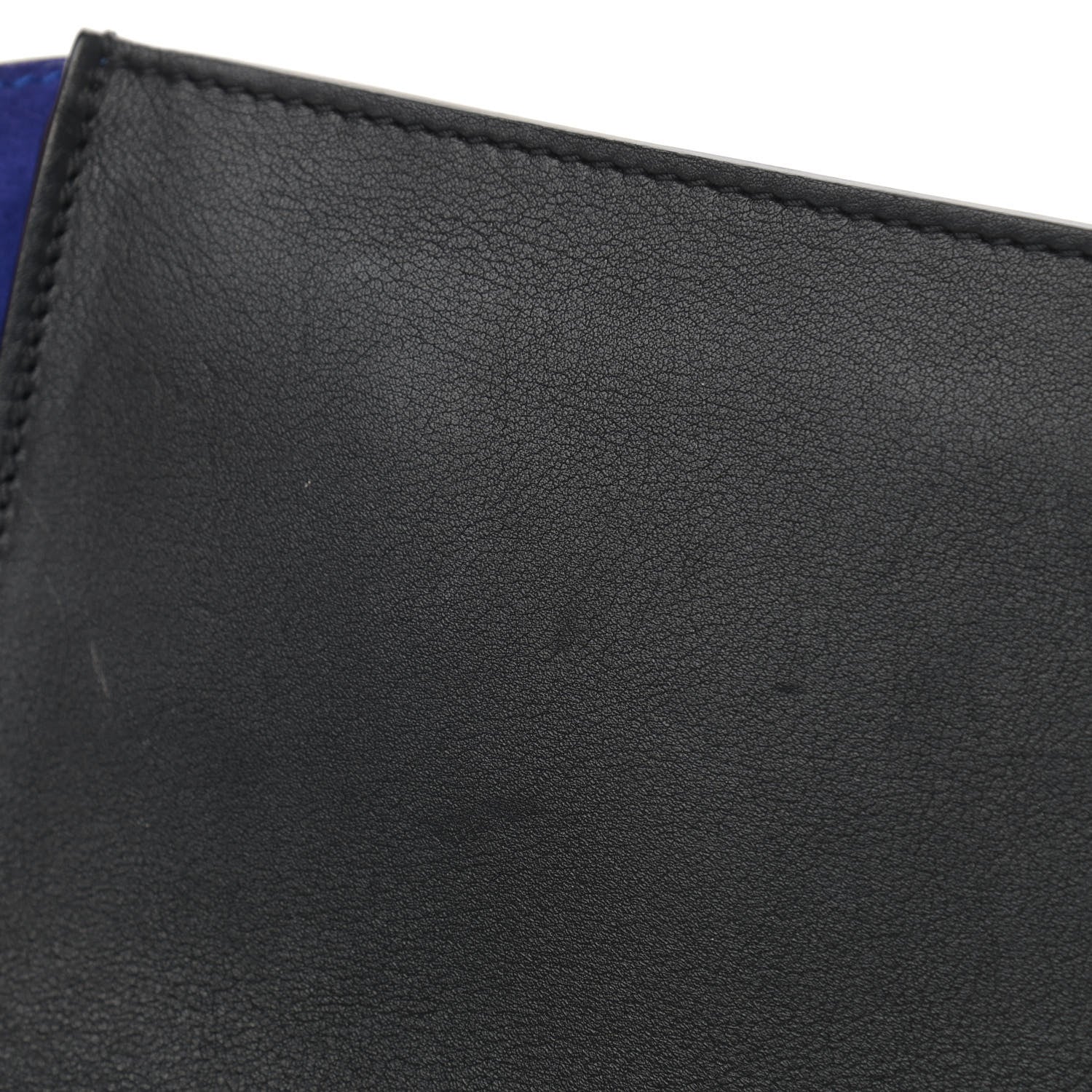 Celine Smooth Calfskin Suede Medium Tri-color Trapeze Indigo 14 of 18
