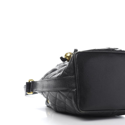 Chanel Caviar Quilted Drawstring Shoulder Bag Black 11 of 16