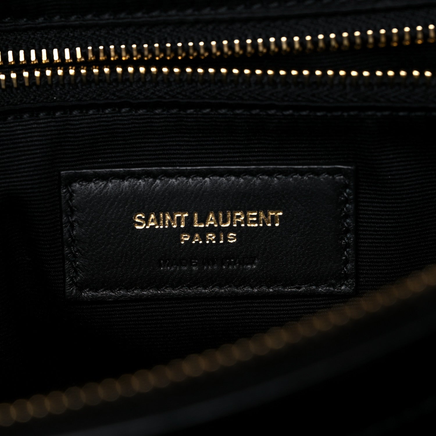 Saint Laurent Calfskin Y Quilted Monogram Large Loulou Chain Satchel Black 7 of 18