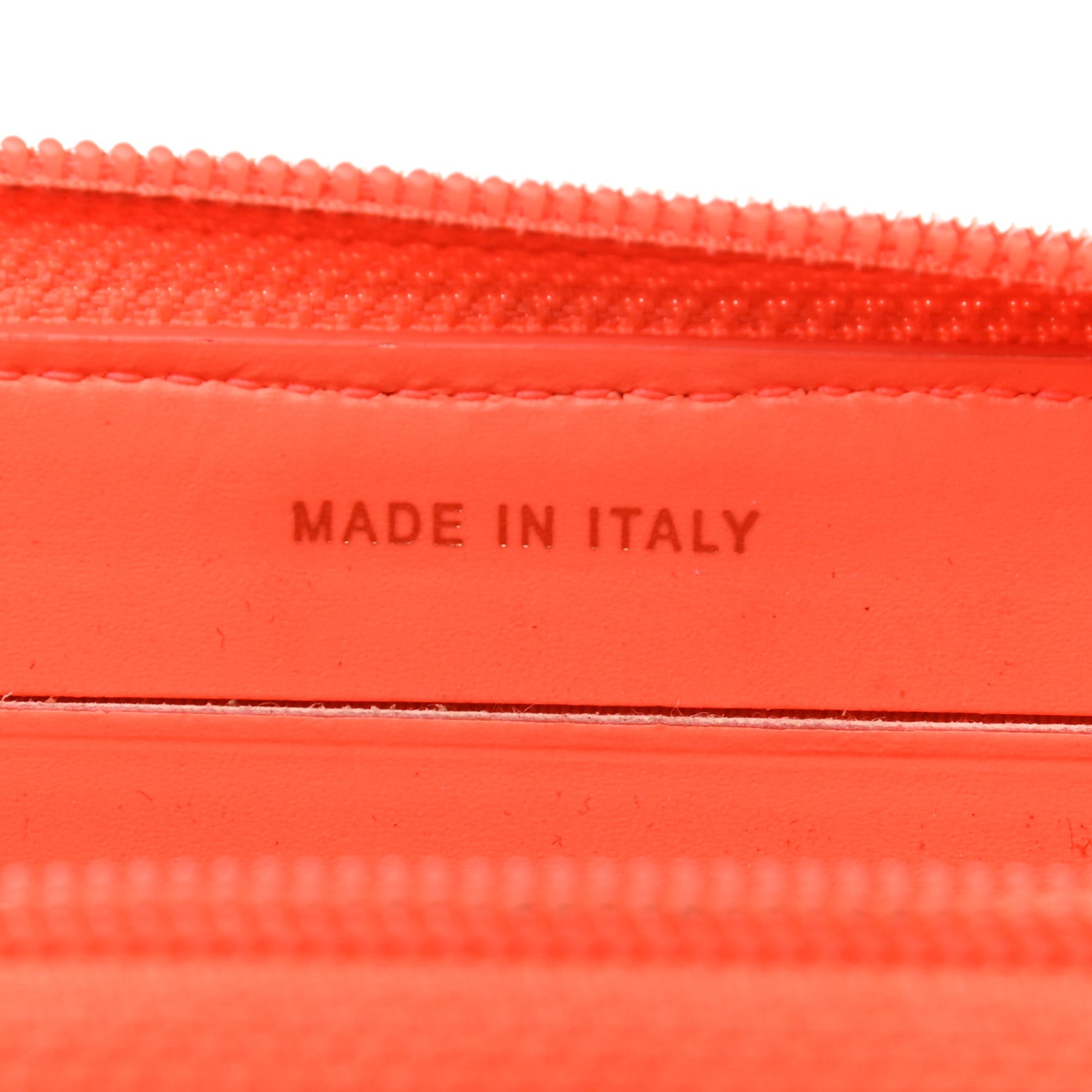 Chanel Patent Quilted Small Boy Zip Around Wallet Orange 7 of 13