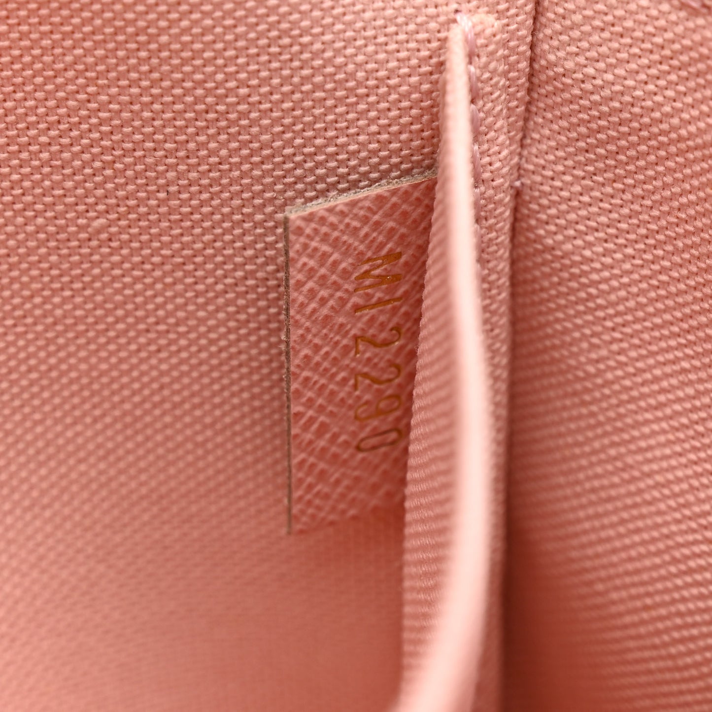 Damier Azur Pochette Felicie Chain Wallet Rose Ballerine