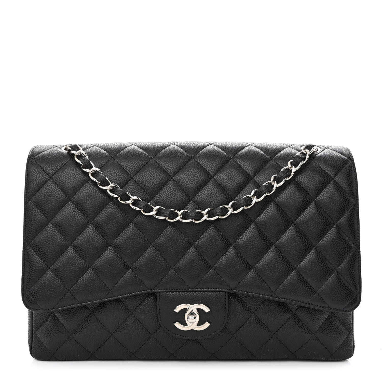 Chanel Caviar Quilted Maxi Single Flap Black 1 of 9