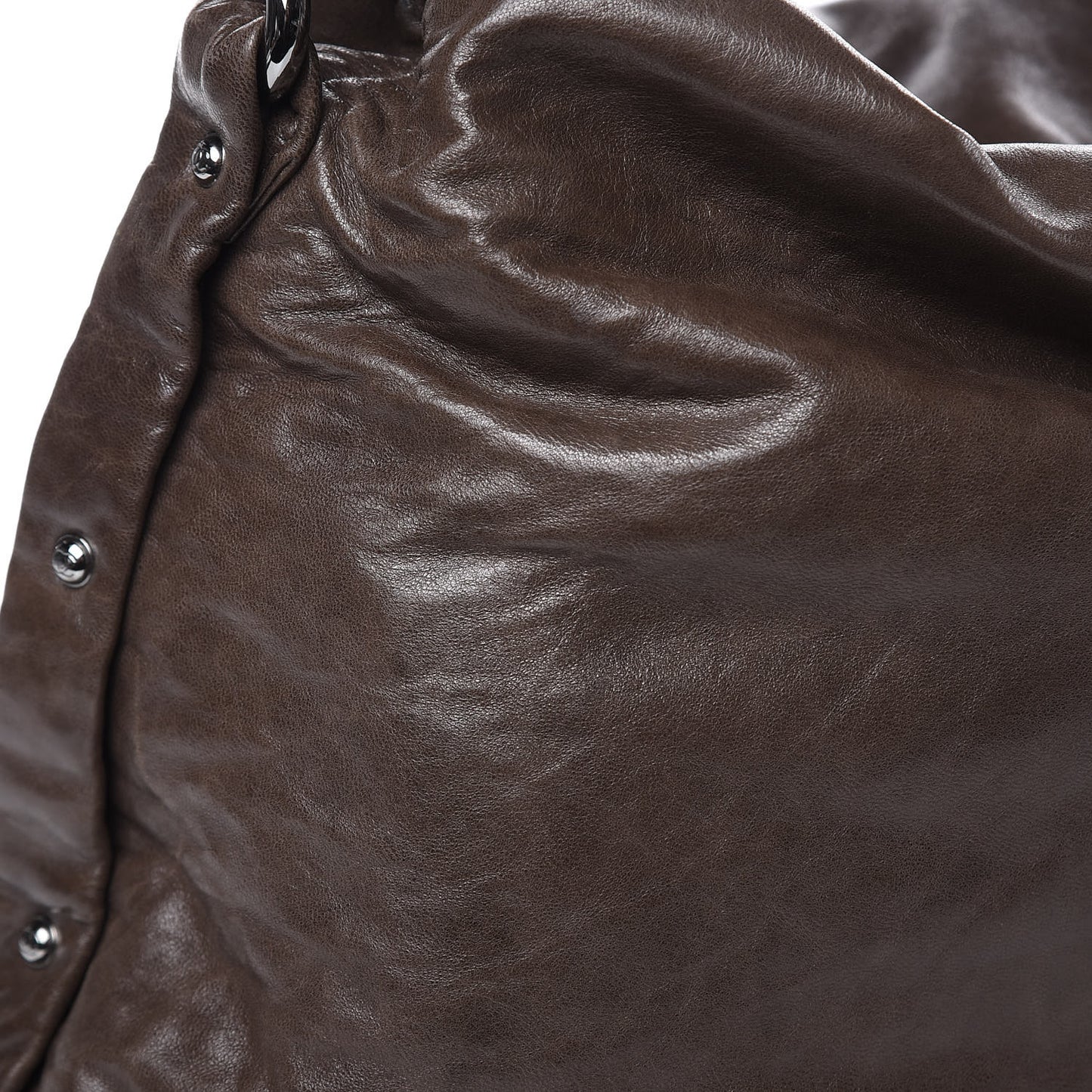 Lambskin Quilted 8 Knots Hobo Brown