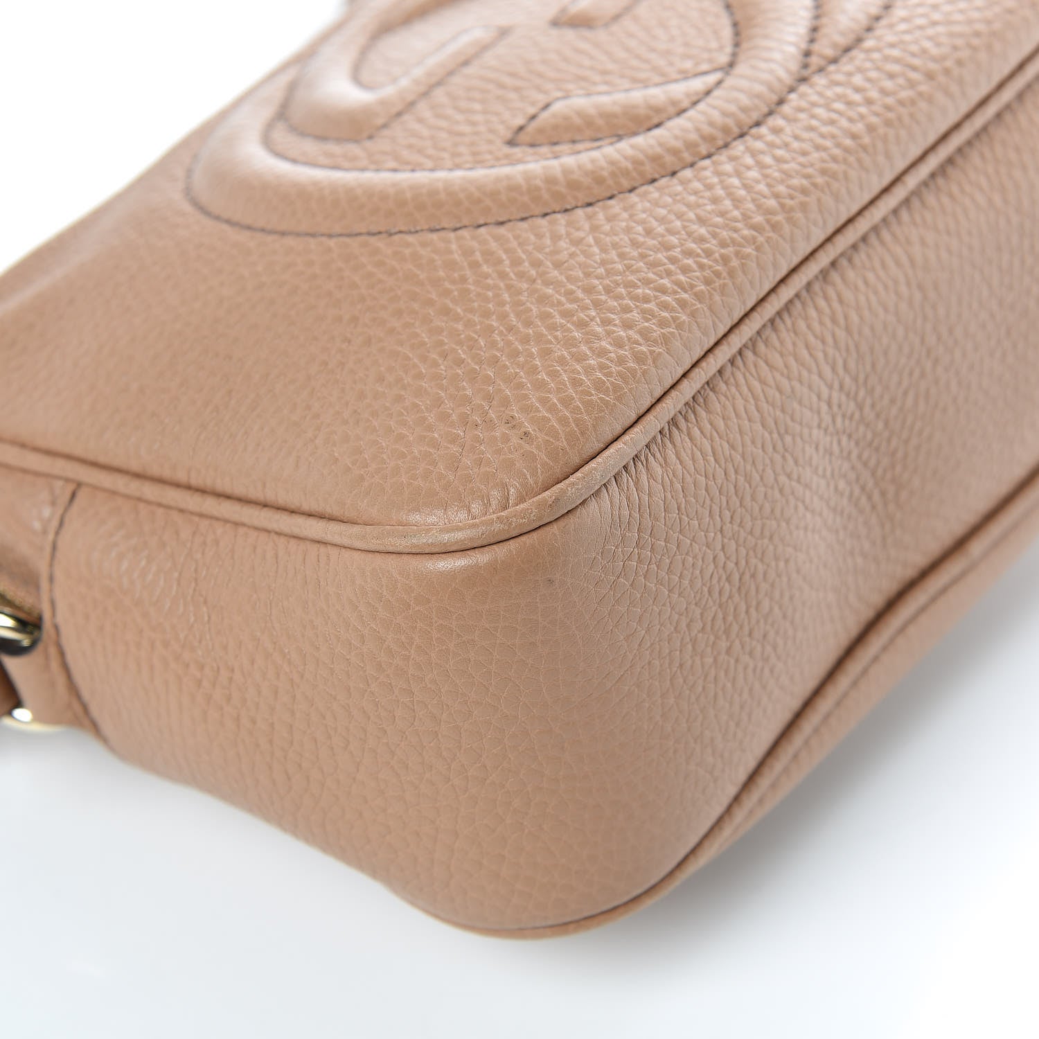 Gucci Pebbled Calfskin Small Soho Disco Bag Rose Beige 11 of 13