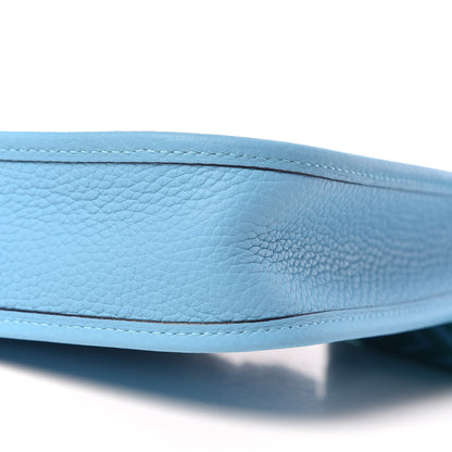 Hermes Taurillon Clemence Amazone Evelyne TPM Bleu Du Nord Vert Verone 10 of 11