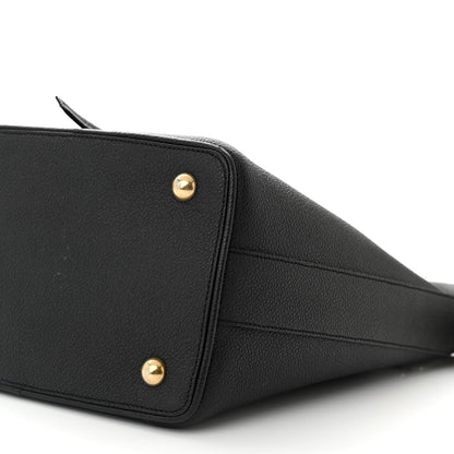 Saint Laurent Grained Calfskin Medium Emmanuelle Bucket Bag Black 10 of 13