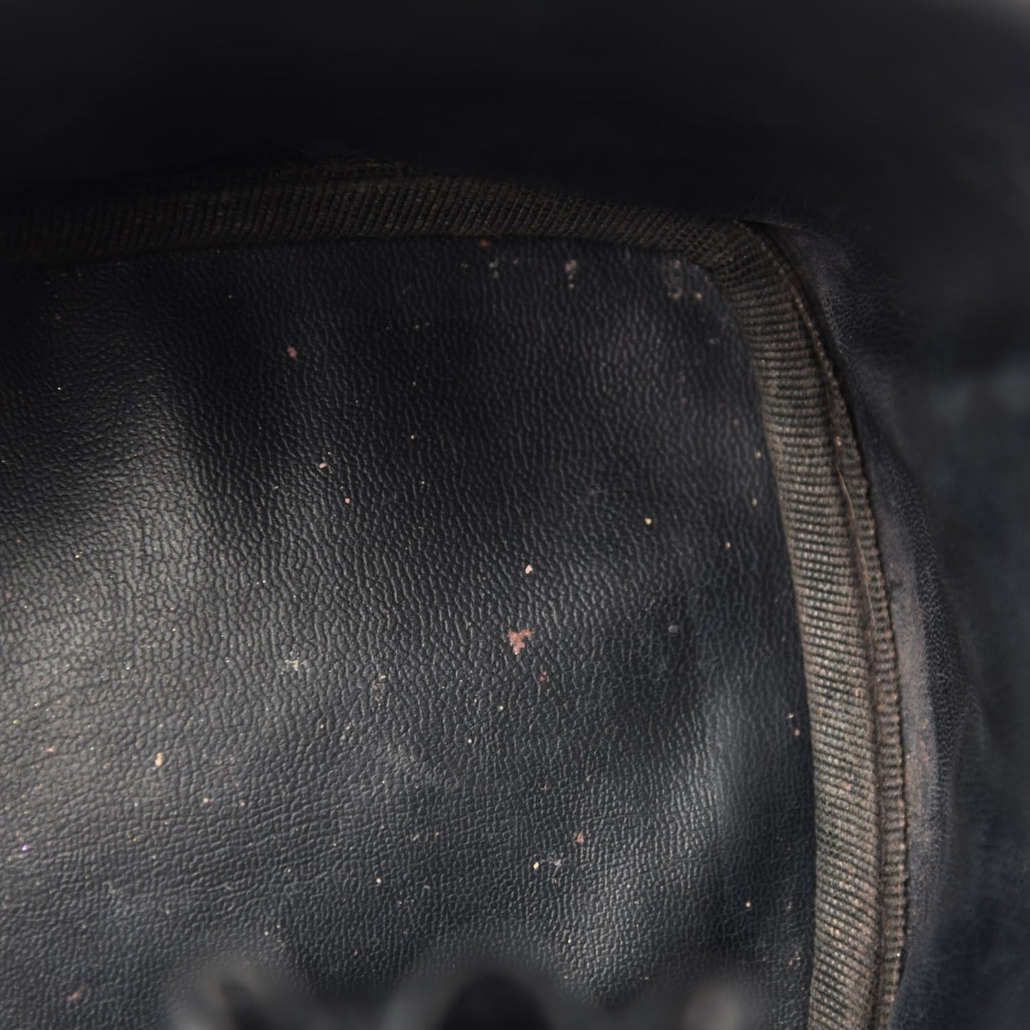 Lambskin Vanity Cosmetic Case Black